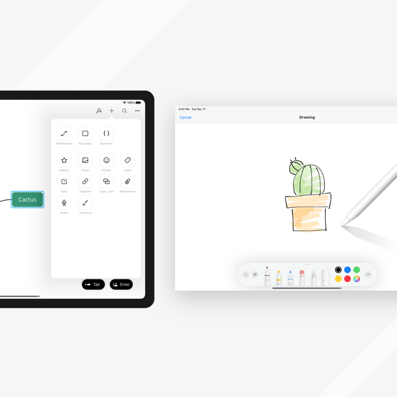 xmind apple pencil