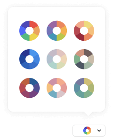 Cercles en diverses couleurs