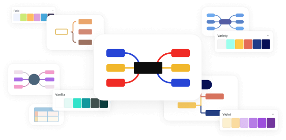 Multiple color palettes