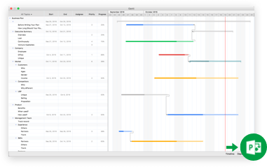 Xmind Gantt Chart