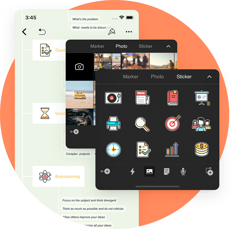 Stickers and Photos