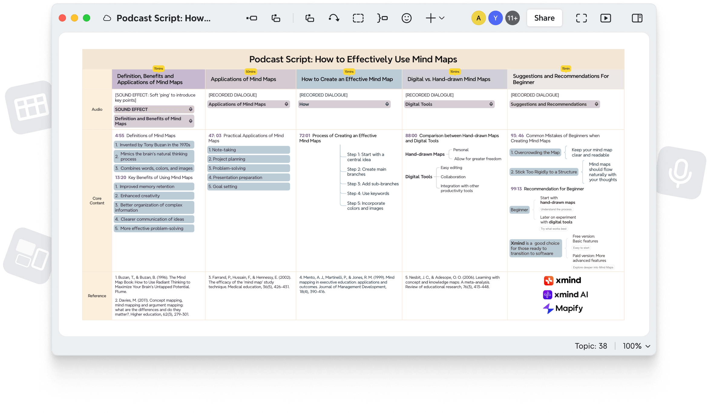 Xmind mind mapping app